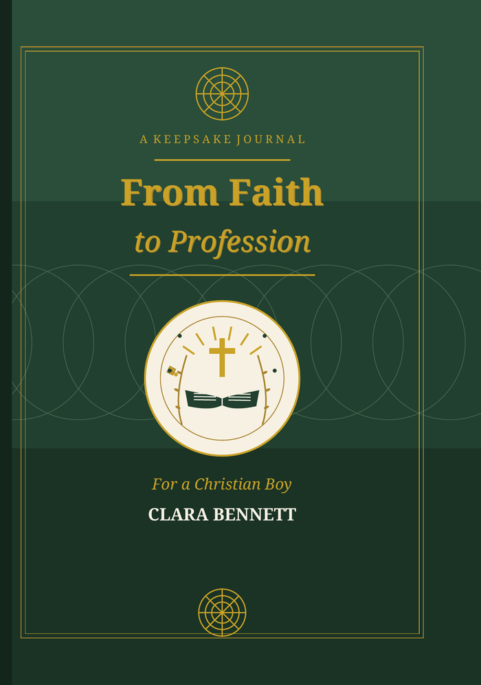From Faith to Profession: A Keepsake Journal for a Christian Boy, hardcover