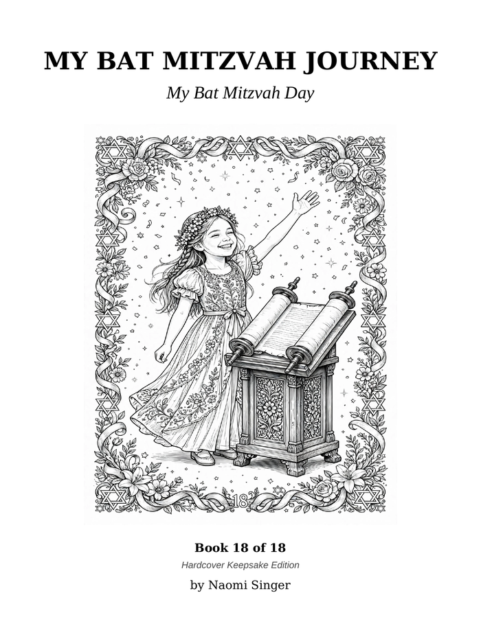 My Journey: A Bat Mitzvah Keepsake, hardcover